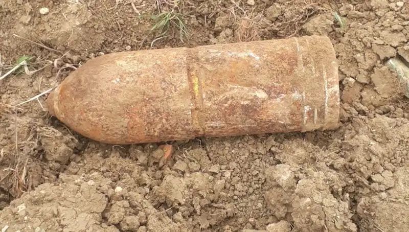 Çanakkale'de Tarih: Patlamamış Top Mermisi Ortaya Çıktı!