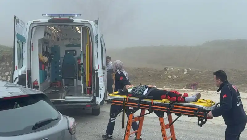 Düzce'de Görüş Mesafesi Düşük! Kazada Altı Yaralı