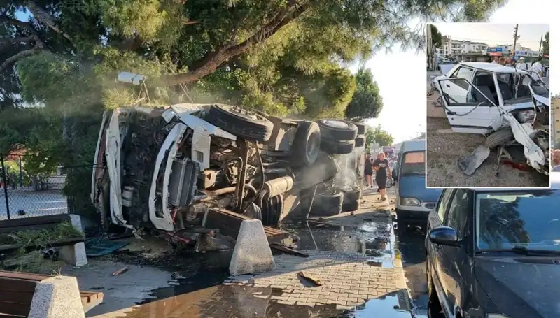 Freni Patlayan Kamyon Trafikte Dehşet Saçtı: O Anlar Kamerada!
