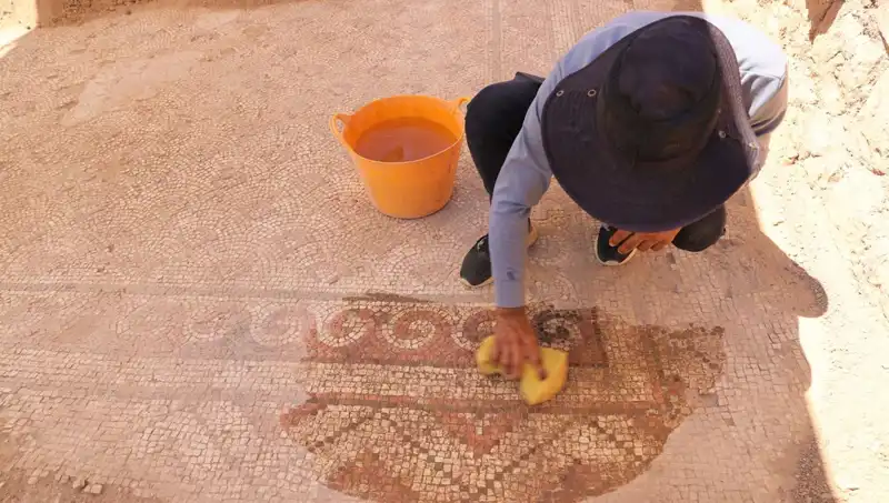 Mardin'de 1500 Yıllık Mozaik Keşfi, Tarihe Işık Tutuyor!